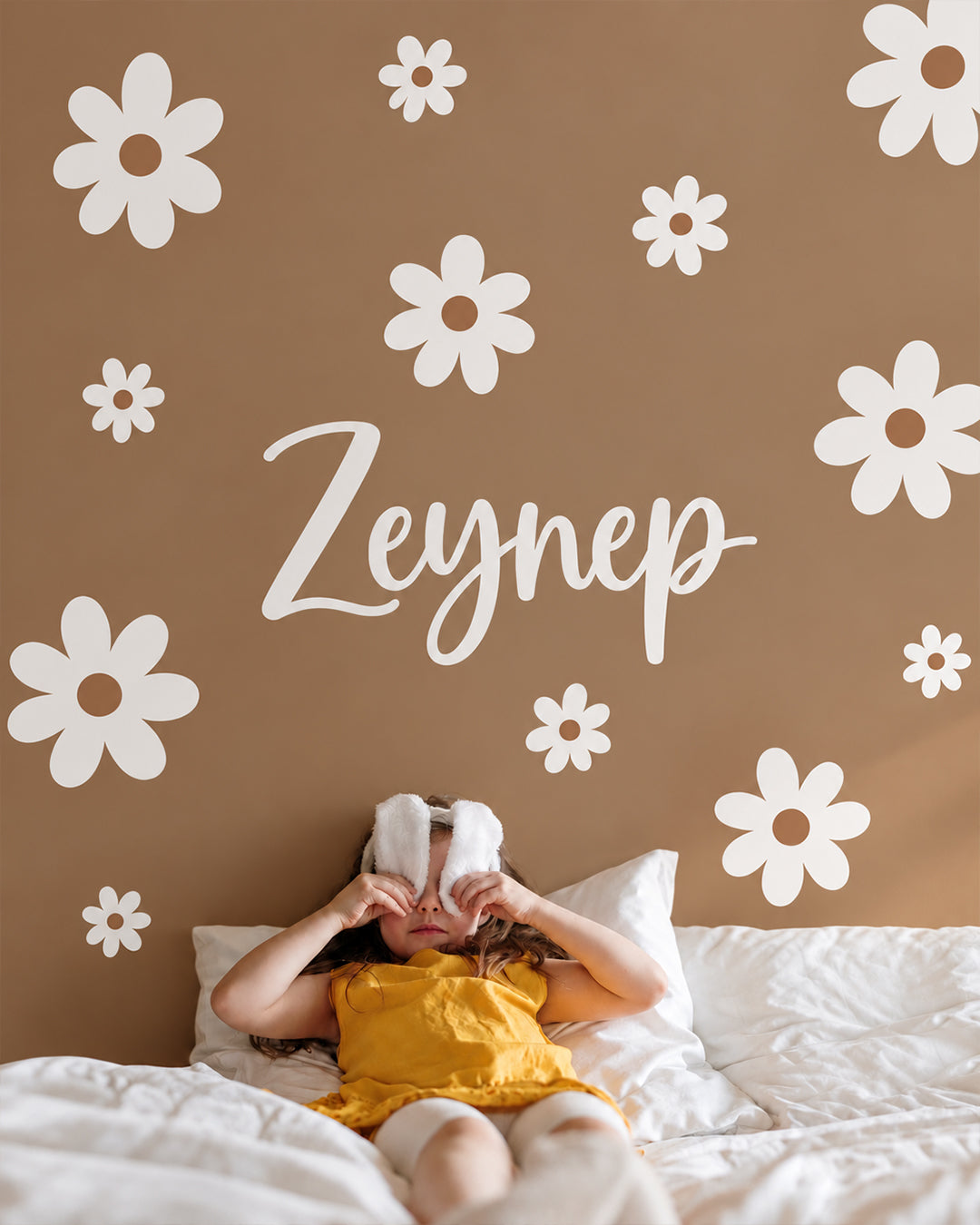 Kişiye Özel Papatya Duvar Sticker Seti
